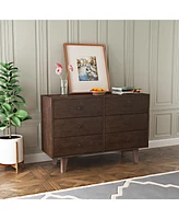 Slickblue Solid Wood Spray-Painted Drawer Dresser – Stylish and Durable Storage Bar