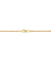 Polished Rope Link 18" Chain Necklace (1-3/4mm) in 14k Gold