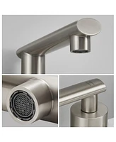 Slickblue Brushed Nickel Widespread Bathroom Faucet Sleek and Modern Fixture