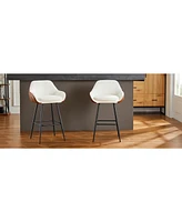 Slickblue 26" Modern Counter Height Bar Stools Set of 2 Stylish and Functional Seating