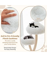 Sugift 70 Inch Tall Cat Tree 4-Layer Cat Tower with 3 Perches and Dangling Balls
