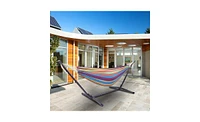 Slickblue Complete Hammock Set Relaxing Outdoor Hanging Bed with Accessories for Comfort