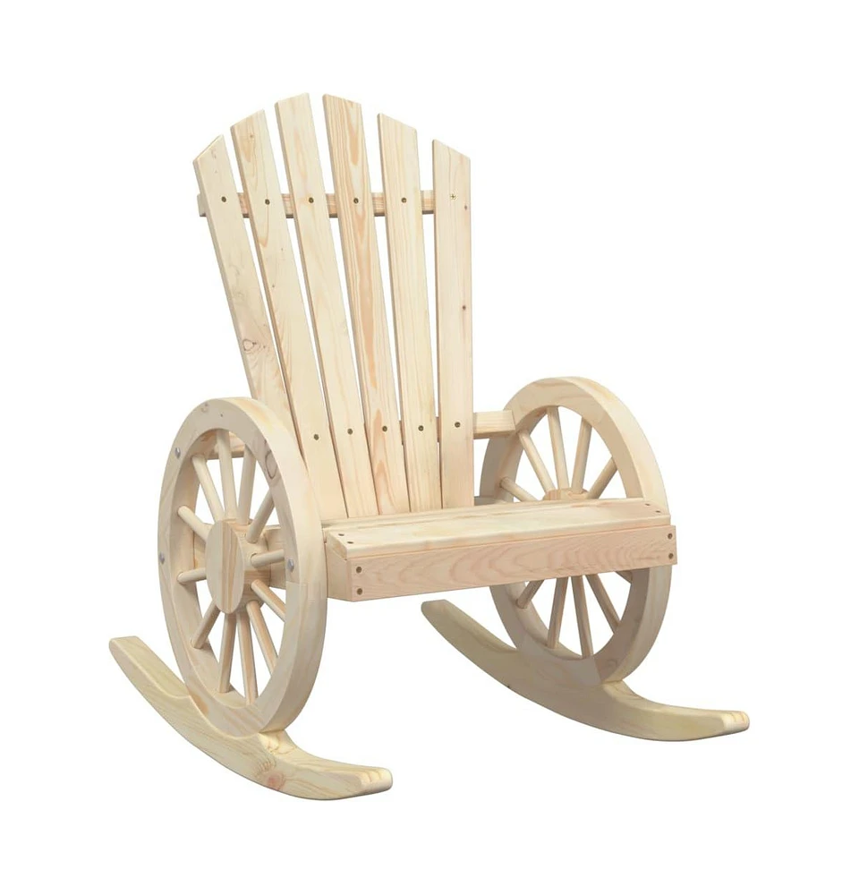 vidaXL Rocking Adirondack Chair Solid Wood Fir