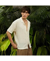 Campus Sutra Men's Polka Dot Shirt