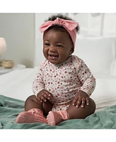Gerber Baby Girls Long Sleeve Onesies Bodysuits, 6-Pack