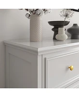 Homsee Modern Red Brown 9-Drawer Wooden hest of Drawers