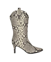 Guess Women's Wurlie Western Stiletto Heeled Slip-On Booties