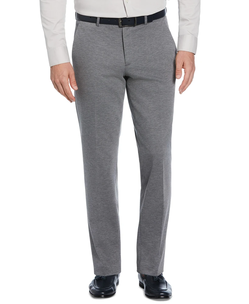 Perry Ellis Men's Tapered Fit Solid Knit Suit Pants