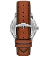 Fossil Men's Townsman Automatic Brown Leather Watch