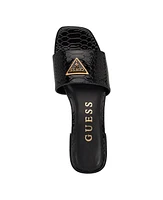 Guess Women's Tamsea One Band Square Toe Slide Flat Sandals