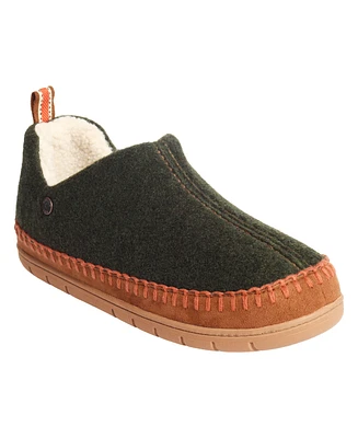 Weatherproof Men's Vintage Felt Bootie with Faux Shearling Lining and Indoor-Outdoor Sole Slipper