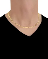 Italian Gold Figaro Link 20" Chain Necklace (5mm) in Solid 14k Gold