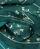 Lauren Ralph Lauren Ink Floral Small Diamond Scarf