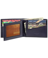 Men's Guess Cube Embossed Leather Wallet