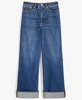 On 34th Women's Denim Tinted Cuffed Wide-Leg Jeans, Exclusively at Macy's