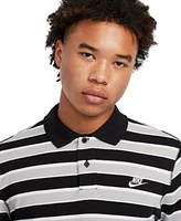 Nike Men's Long-Sleeve Striped Polo Shirt