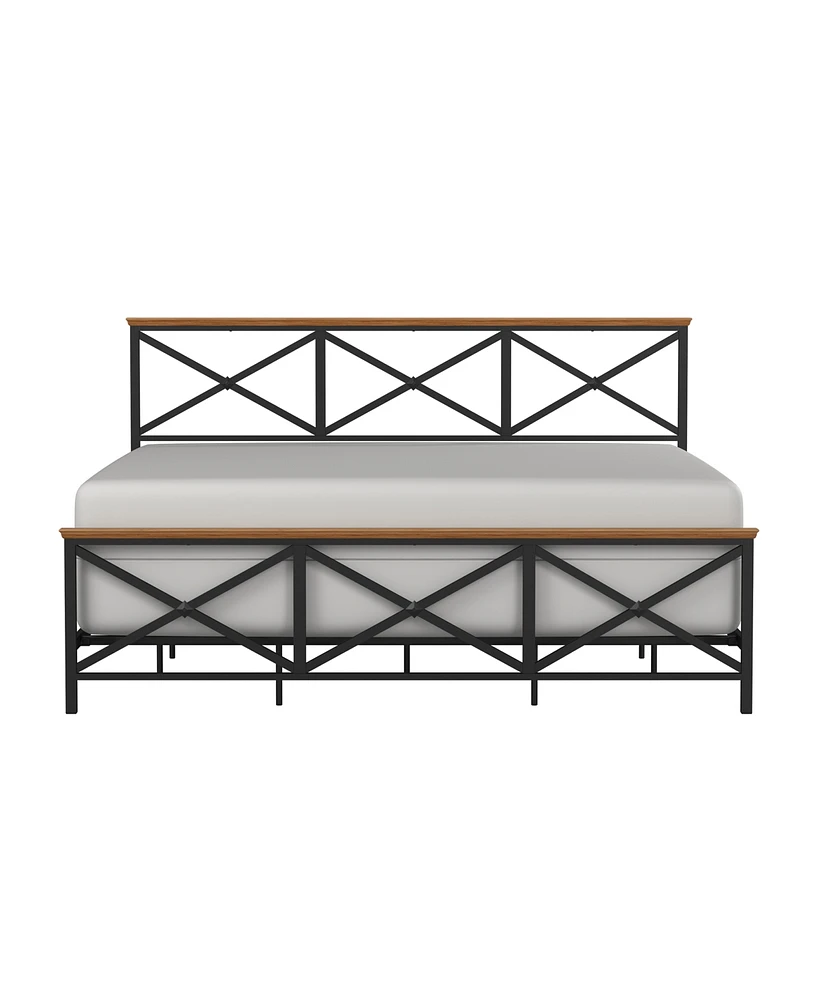 Hillsdale 44.5" Metal Ashford King Bed