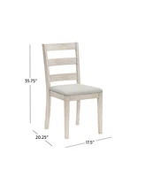 Hillsdale 35.75" Wood Spencer Ladder Back Dining Chair