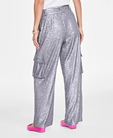 On 34th Women's High Rise Sequin Cargo Pants, Created for Macy's