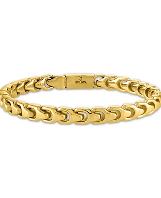 Bulova Gold-Tone Stainless Steel Link Bracelet