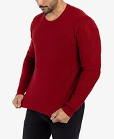 Spring + Mercer Men's Ribbed Crew Neck Sweater
