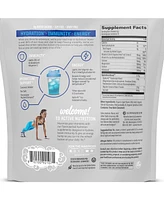 Sunwarrior Active Hydration Blue Raspberry Powder, Sugar Free B12 Elderberry and Electrolytes Water Enhancer, Sunwarrior, 18 stick packs 126g pouch