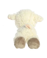 Aurora Medium Lea Lamb Dreamy Eyes Enchanting Plush Toy White 10"