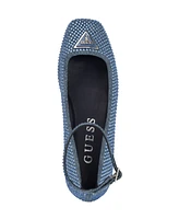 Guess Women's Levvise Square Toe Ballet Flat