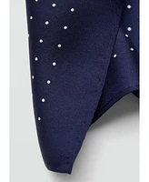 Mango Men's Polka-Dot Pocket Square