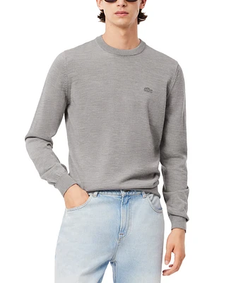 Lacoste Men's Solid Crewneck Sweater