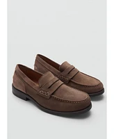 Mango Men's Suede Leather Loafers