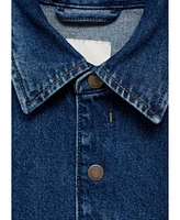 Mango Men's Pocket Detail Denim Overshirt