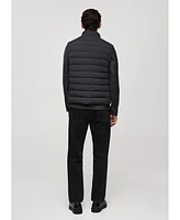 Mango Men's Water-Repellent Quilted Vest