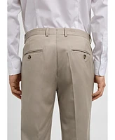 Mango Men's Virgin Wool Suit Pants