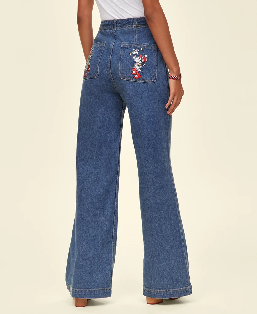 Disney | Macy's Women's Minnie Majorette High Rise Wide-Leg Jeans, Created for