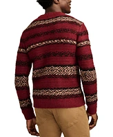 Lucky Brand Men's Fair Isle Long Sleeve Crewneck Sweater