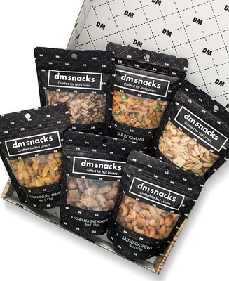 Dm Snacks Manly Nut Gourmet Gift Box, 6 Piece