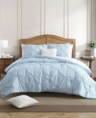 Swift Home Classic Stripes Pintuck 2-Pc. Comforter Set, Twin