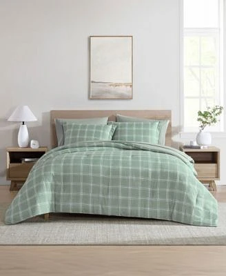 Swift Home Grid Plaid Reversible Comforter Set