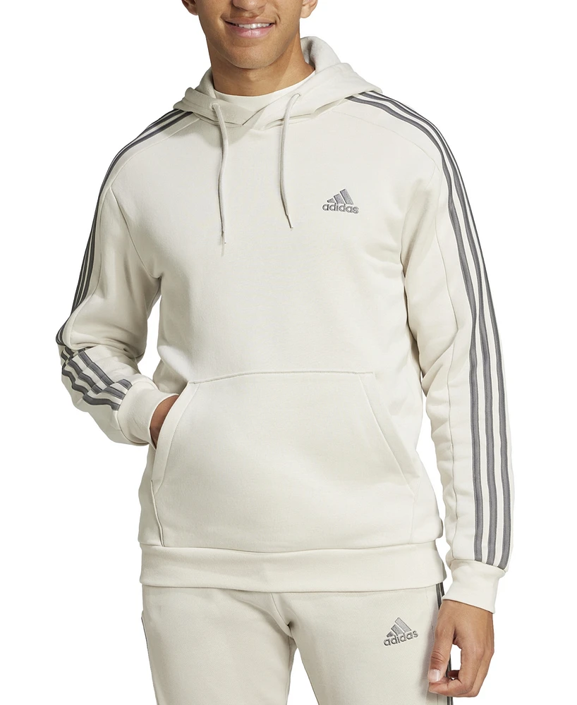 adidas Men's Essentials 3-Stripes Regular-Fit Fleece Hoodie, Regular & Big Tall