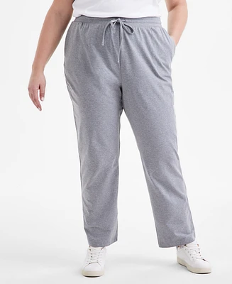 Style & Co Plus Size Knit Pull-On Pants, Created for Macy's
