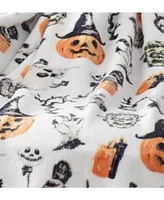 Kate Aurora Halloween Spooky Ghosts & Frankensteins Ultra Soft & Plush Oversized Accent Throw Blanket - 50 in. W x 70 in. L