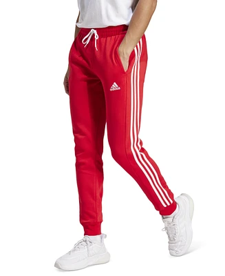 adidas Men's Essentials 3-Stripes Regular-Fit Fleece Joggers