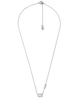 Michael Kors Sterling Silver Necklace and Earrings Set