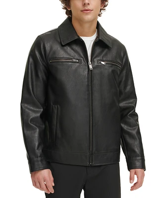 Dockers Men's Classic Faux-Leather Jacket