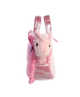 Aurora Small Bubblegum Llama Fancy Pals Fashionable Plush Toy Pink 7"