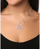 Harry Potter Deathly Hallows Pendant Necklace with Enamel Floral Jewelry Design