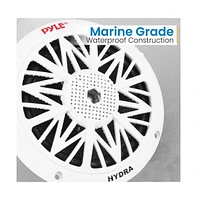 Pyle 5.25'' Marine Component Speakers, Water Resistant, 150 Watt, White
