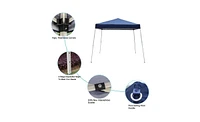 Slickblue Portable Home Use Waterproof Folding Tent Blue