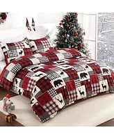 gaomon 3 Pieces Christmas Duvet Cover Bedding Set